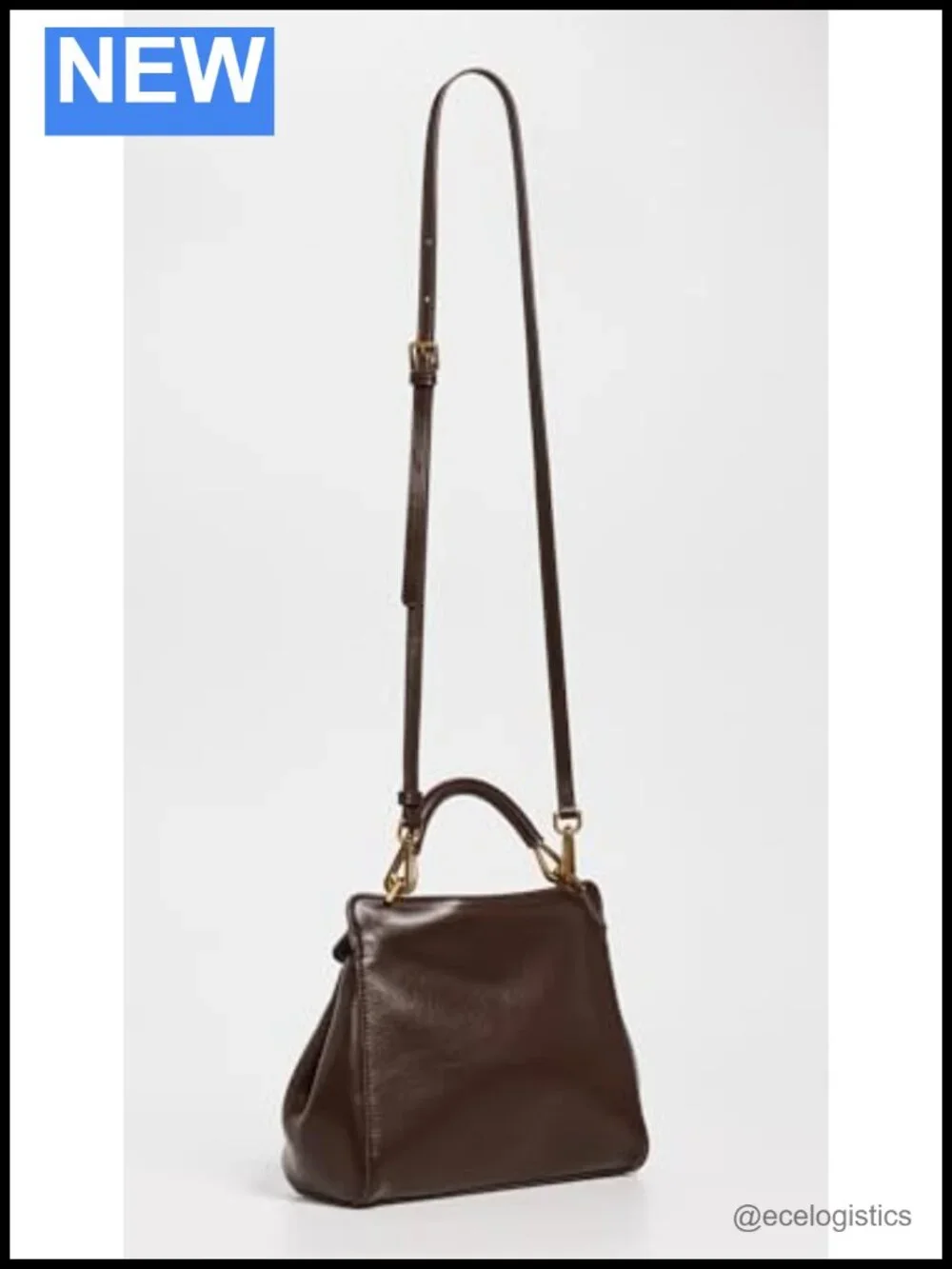 Faux Leather Top Handle Satchel - Classic Gold-Tone Hardware, Adjustable Strap